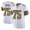 Rebec NO.Saints #75 Taliese Fuaga Player White Limited Color Rush Home Game Stitched Jerseys