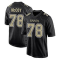 Rebec NO.Saints #78 Erik McCoy Player Black Carbon Fashion Home Game Stitched Jerseys