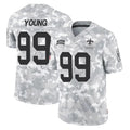 Rebec NO.Saints #99 Chase Young Player Arctic Camo Salute To Service Limited Game Stitched Jerseys