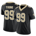 Rebec NO.Saints #99 Chase Young Player Black Limited Vapor F.U.S.E. Home Game Stitched Jerseys