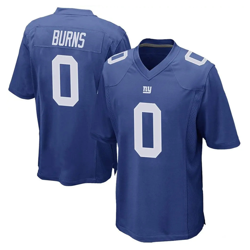 Rebec NY.Giants #0 Brian Burns Player Royal Home Game Stitched Jerseys