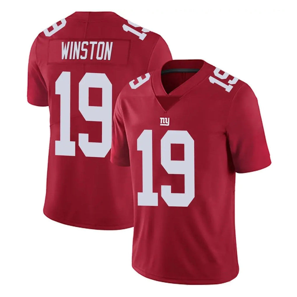 Rebec NY.Giants #19 Jameis Winston Player Red Limited Vapor Untouchable Home Game Stitched Jerseys