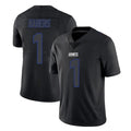 Rebec NY.Giants #1 Malik Nabers Player Black Impact Limited Home Game Stitched Jerseys