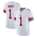 Rebec NY.Giants #1 Malik Nabers Player White Limited Vapor Untouchable Home Game Stitched Jerseys