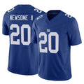 Rebec NY.Giants #20 Greg Newsome II Player Royal Limited Vapor F.U.S.E. Home Game Stitched Jerseys