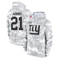 Rebec NY.Giants #21 Paulson Adebo Player Arctic Camo Salute to Service Pullover Hoodies Limited Game Stitched Jerseys