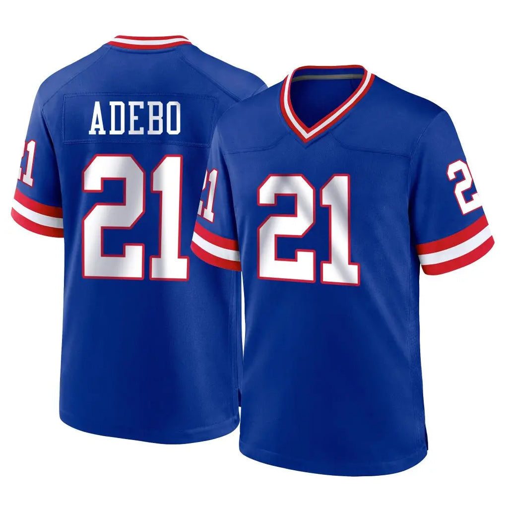 Rebec NY.Giants #21 Paulson Adebo Player Royal Classic Home Game Stitched Jerseys