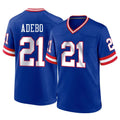 Rebec NY.Giants #21 Paulson Adebo Player Royal Classic Home Game Stitched Jerseys