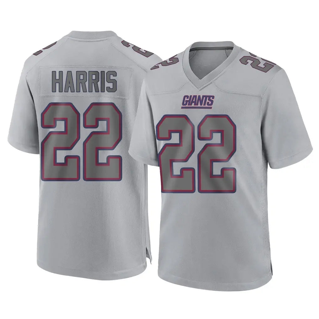 Rebec NY.Giants #22 Najee Harris Player Gray Atmosphere Fashion Limited Game Stitched Jerseys