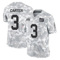 Rebec NY.Giants #3 Abdul Carter Player Arctic Camo Salute To Service Limited Game Stitched Jerseys