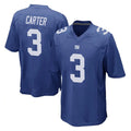 Rebec NY.Giants #3 Abdul Carter Player Royal Home Game Stitched Jerseys
