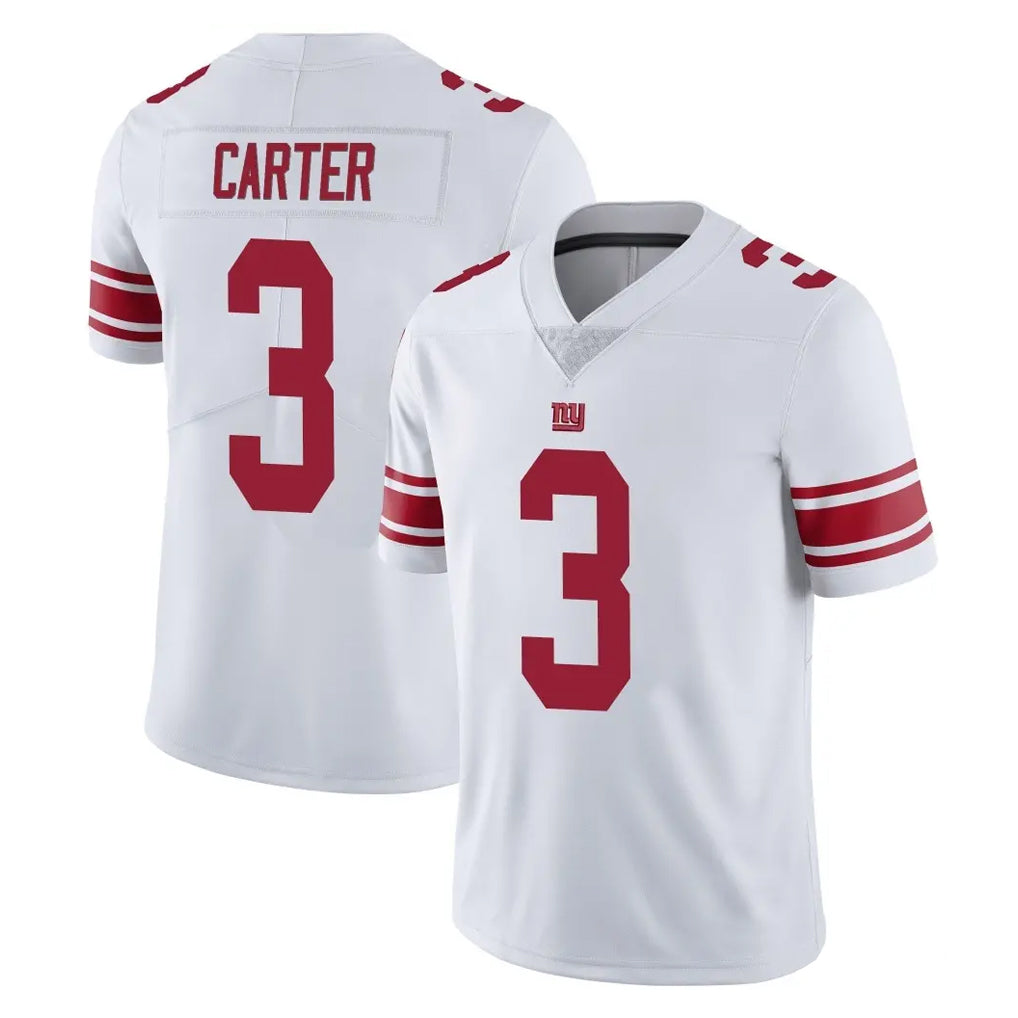 Rebec NY.Giants #3 Abdul Carter Player White Limited Vapor Untouchable Home Game Stitched Jerseys