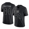Rebec NY.Giants #44 Cam Skattebo Player Black Limited Reflective Home Game Stitched Jerseys