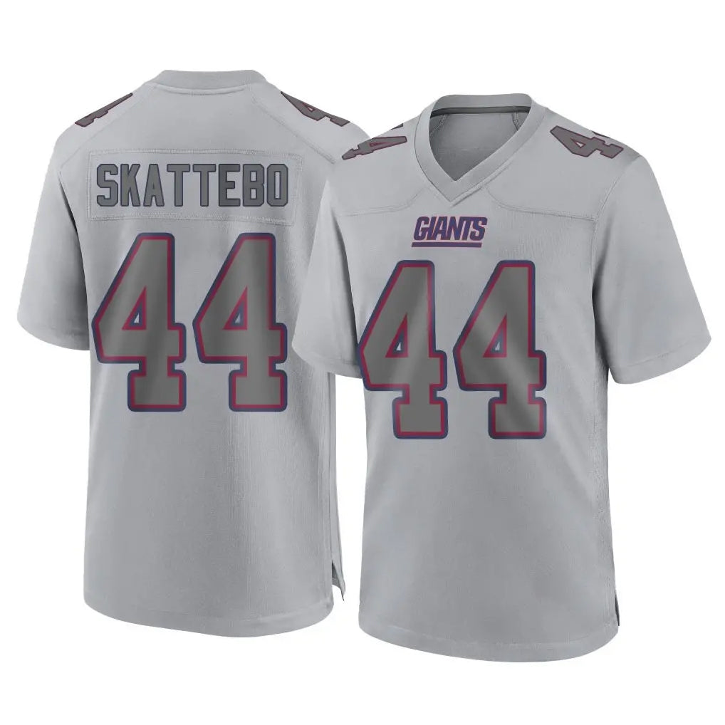 Rebec NY.Giants #44 Cam Skattebo Player Gray Atmosphere Fashion Limited Game Stitched Jerseys