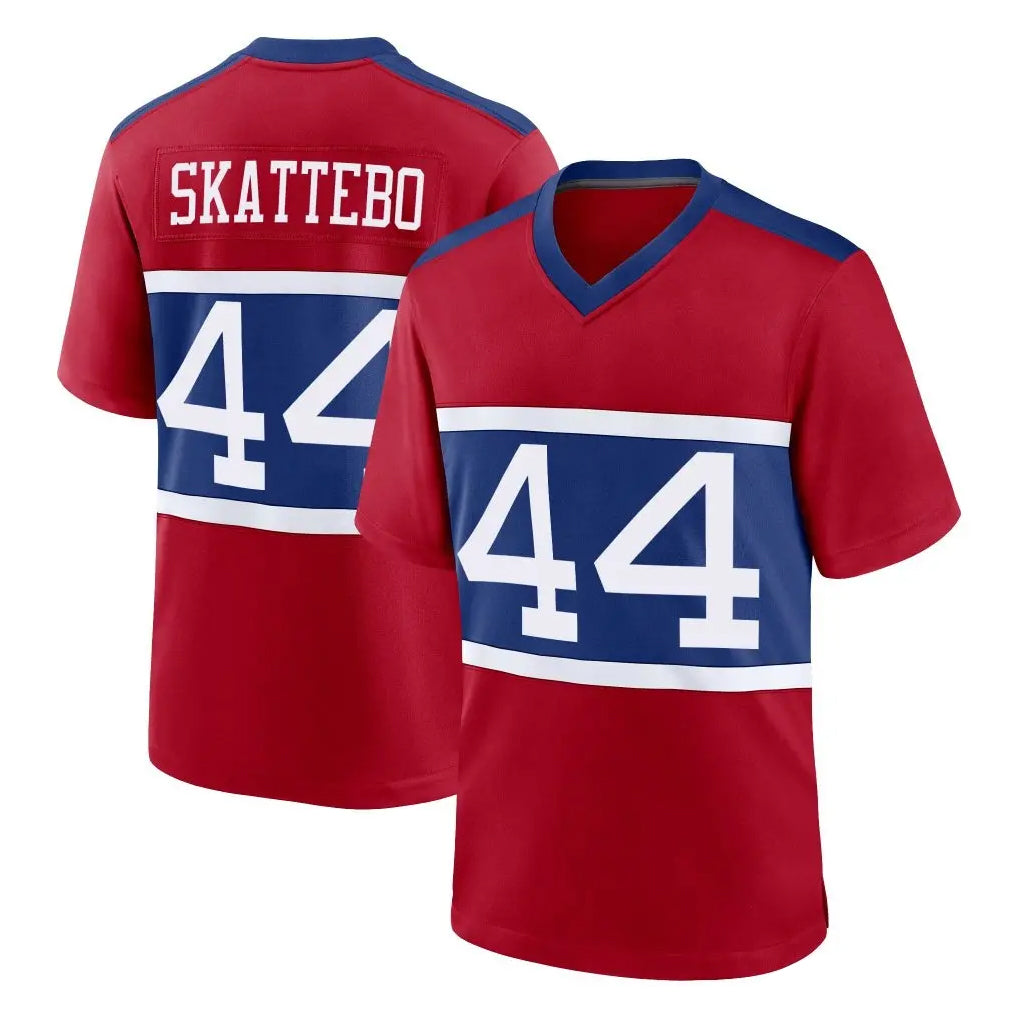 Rebec NY.Giants #44 Cam Skattebo Player Red Century Home Game Stitched Jerseys