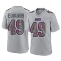 Rebec NY.Giants #49 Tremaine Edmunds Player Gray Atmosphere Fashion Limited Game Stitched Jerseys