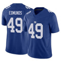 Rebec NY.Giants #49 Tremaine Edmunds Player Royal Limited Vapor F.U.S.E. Home Game Stitched Jerseys