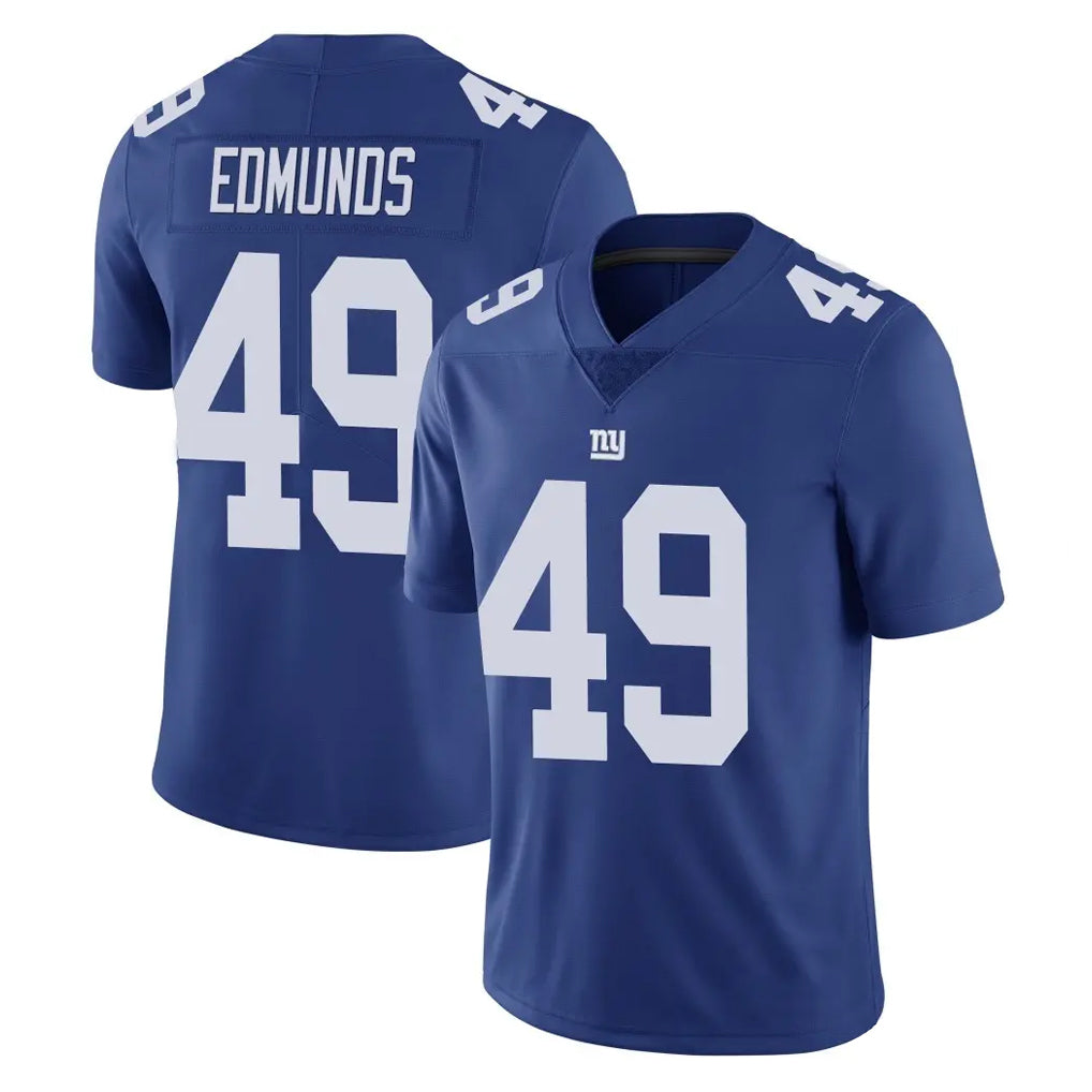 Rebec NY.Giants #49 Tremaine Edmunds Player Royal Limited Vapor Untouchable Home Game Stitched Jerseys