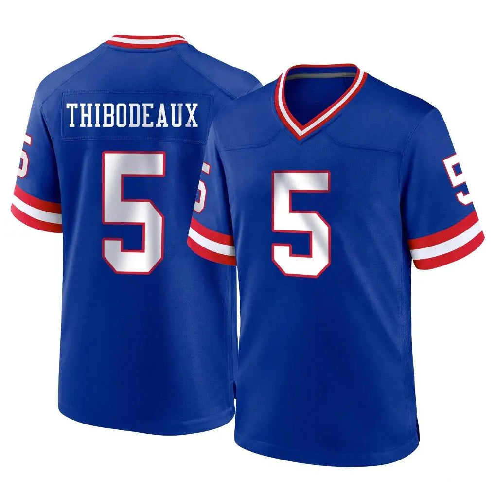 Rebec NY.Giants #5 Kayvon Thibodeaux Player Royal Classic Home Game Stitched Jerseys