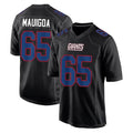 Rebec NY.Giants #65 Francis Mauigoa Player Carbon Fashion Limited Home Game Stitched Jerseys