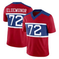 Rebec NY.Giants #72 Jermaine Eluemunor Player Red Century Vapor F.U.S.E. Home Game Stitched Jerseys