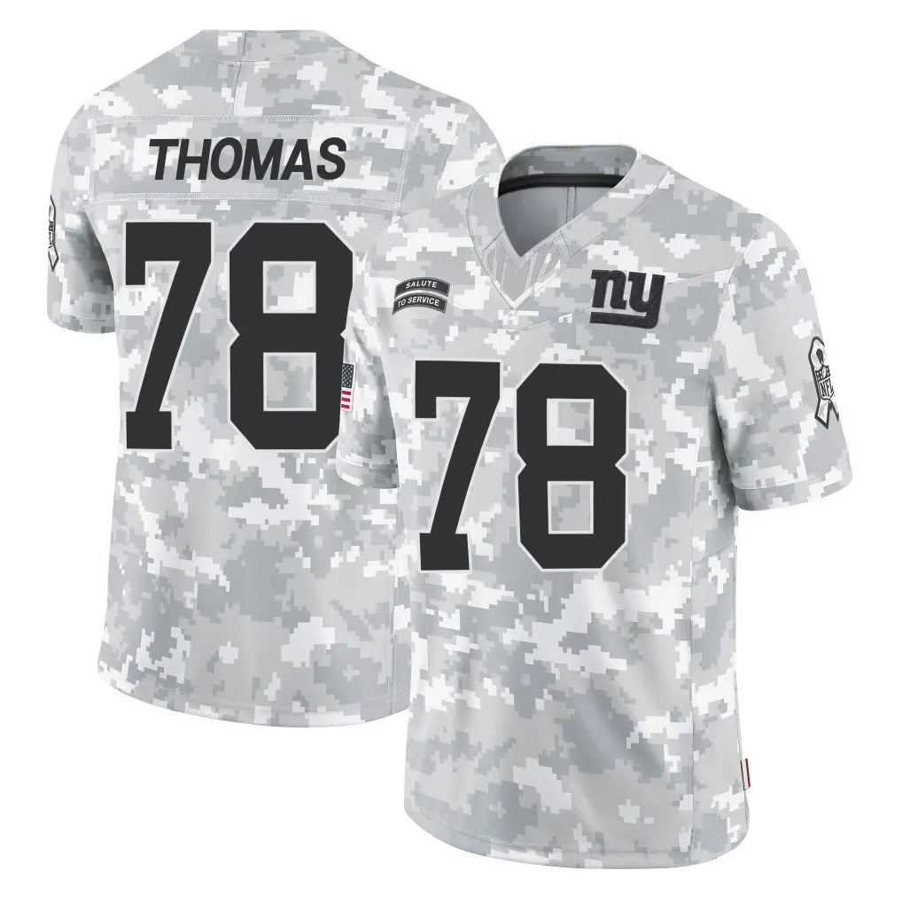 Rebec NY.Giants #78 Andrew Thomas Player Arctic Camo Salute To Service Limited Game Stitched Jerseys