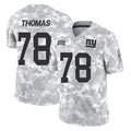 Rebec NY.Giants #78 Andrew Thomas Player Arctic Camo Salute To Service Limited Game Stitched Jerseys