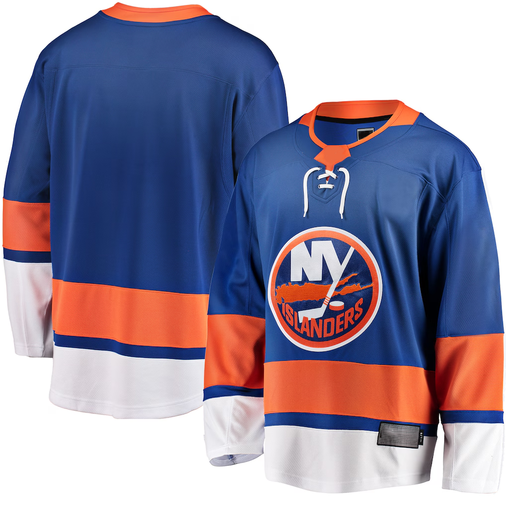 Rebec NY.Islanders Blue Breakaway Home Jerseys