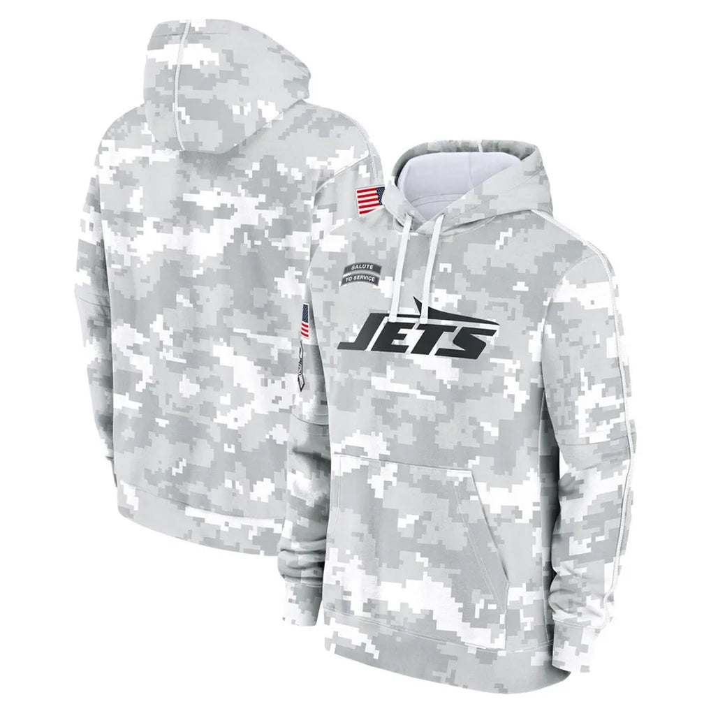 Rebec NY.Jets Arctic Camo Salute to Service Pullover Hoodies Limited Game Blank Player Stitched Jerseys