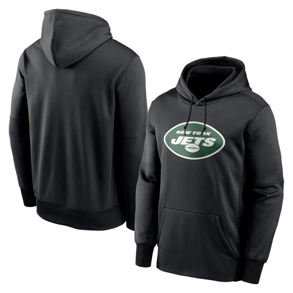 Rebec NY.Jets Black LOGO Pullover Hoodies Limited Game Blank Player Stitched Jerseys