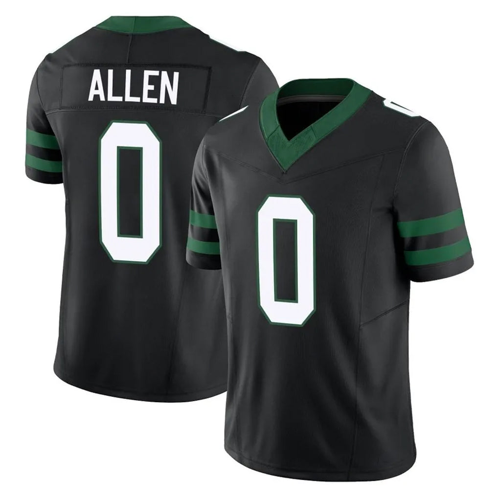 Rebec NY.Jets #0 Braelon Allen Player Black Limited Legacy Vapor F.U.S.E. Home Game Stitched Jerseys