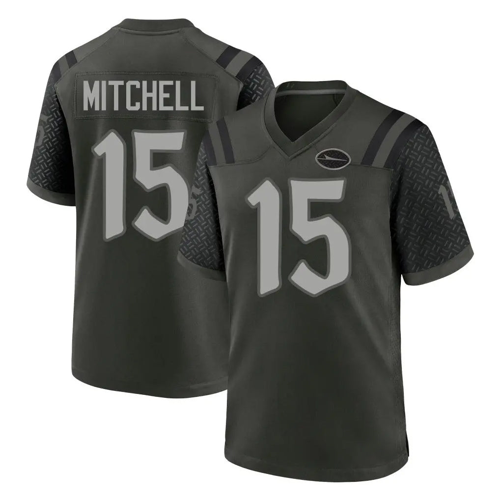 Rebec NY.Jets #15 Adonai Mitchell Player Green 2025 Rivalries Collection Home Game Stitched Jerseys