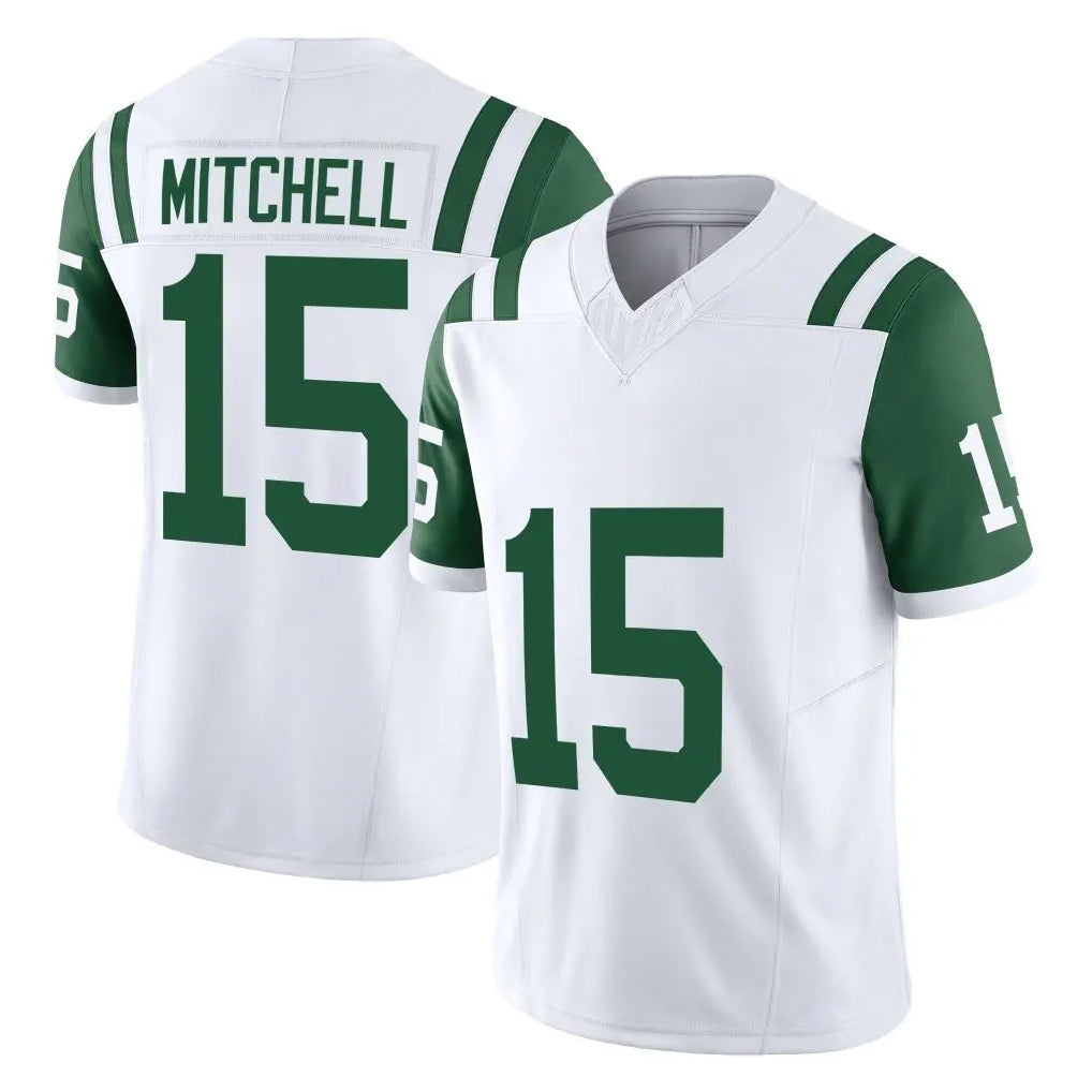 Rebec NY.Jets #15 Adonai Mitchell Player White Limited Classic Vapor F.U.S.E. Home Game Stitched Jerseys
