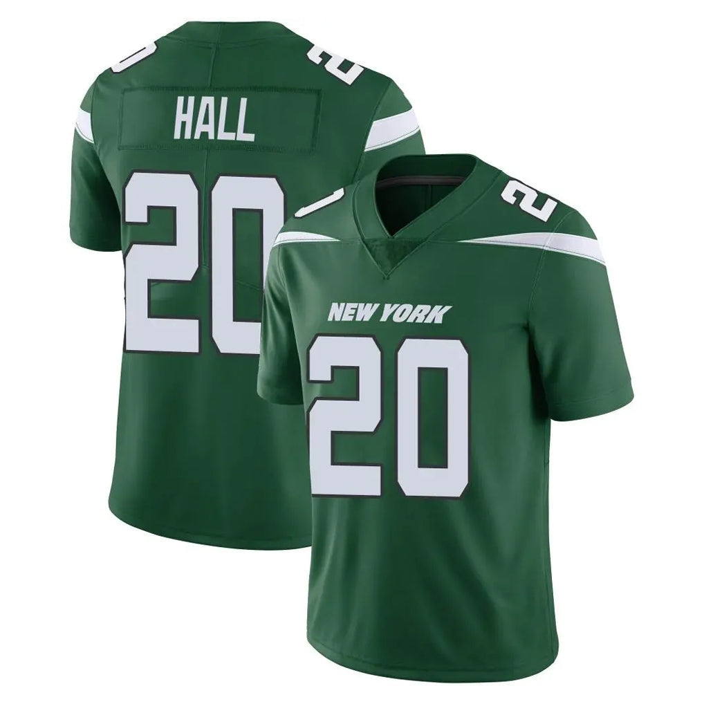 Rebec NY.Jets #20 Breece Hall Player Green Limited Vapor Home Game Stitched Jerseys