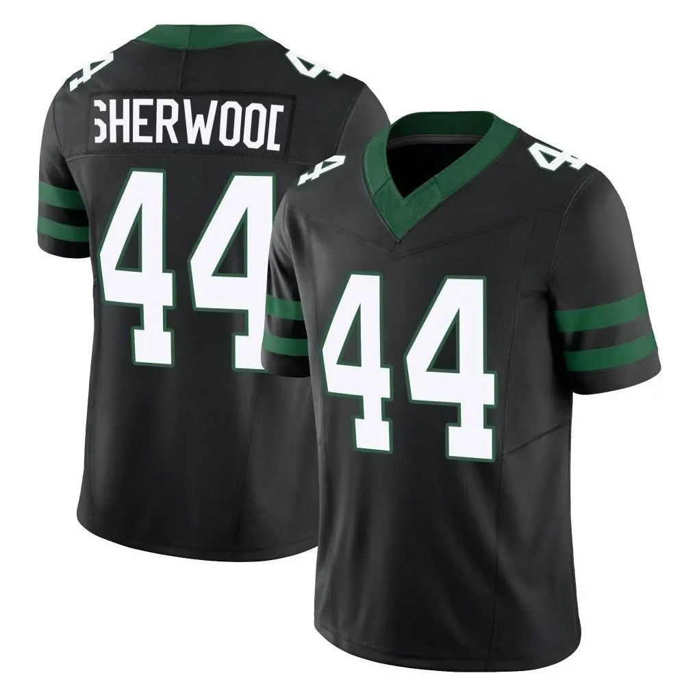 Rebec NY.Jets #44 Jamien Sherwood Player Black Limited Legacy Vapor F.U.S.E. Home Game Stitched Jerseys