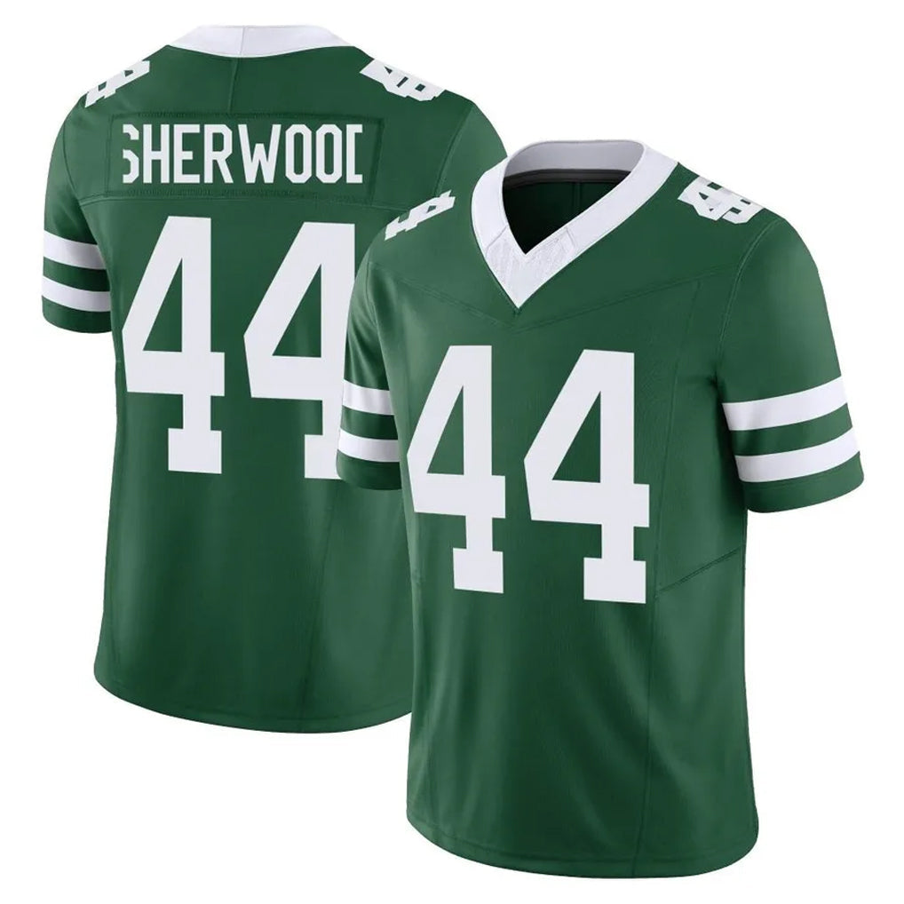 Rebec NY.Jets #44 Jamien Sherwood Player Green Legacy Limited Vapor F.U.S.E. Home Game Stitched Jerseys