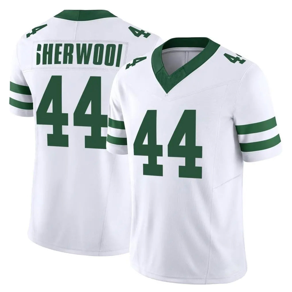 Rebec NY.Jets #44 Jamien Sherwood Player White Legacy Limited Vapor F.U.S.E. Home Game Stitched Jerseys