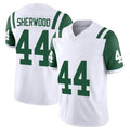 Rebec NY.Jets #44 Jamien Sherwood Player White Limited Classic Vapor F.U.S.E. Home Game Stitched Jerseys