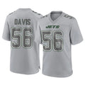 Rebec NY.Jets #56 Demario Davis Player Gray Limited Atmosphere Fashion Home Game Stitched Jerseys
