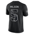 Rebec NY.Jets #5 Garrett Wilson Black 2026 Salute to Service Stitched Limited Jersey