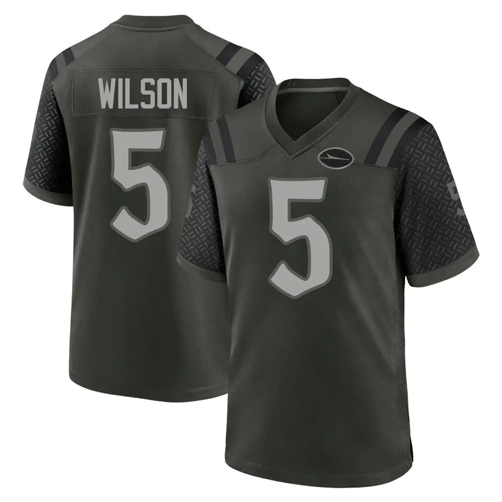 Rebec NY.Jets #5 Garrett Wilson Player Green 2025 Rivalries Collection Home Game Stitched Jerseys