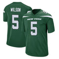 Rebec NY.Jets #5 Garrett Wilson Player Green Home Game Stitched Jerseys