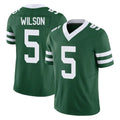 Rebec NY.Jets #5 Garrett Wilson Player Green Legacy Limited Vapor F.U.S.E. Home Game Stitched Jerseys