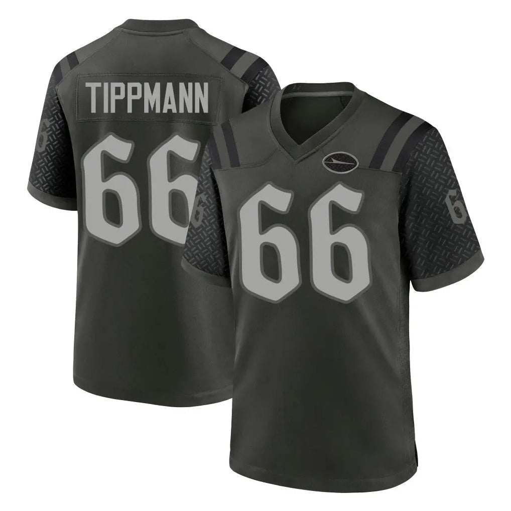 Rebec NY.Jets #66 Joe Tippmann Player Green 2025 Rivalries Collection Home Game Stitched Jerseys