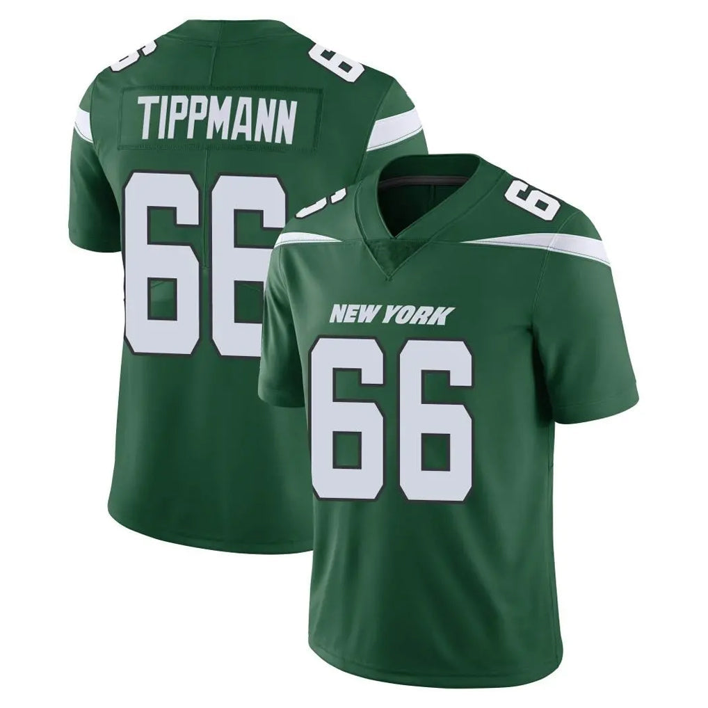 Rebec NY.Jets #66 Joe Tippmann Player Green Limited Vapor Home Game Stitched Jerseys