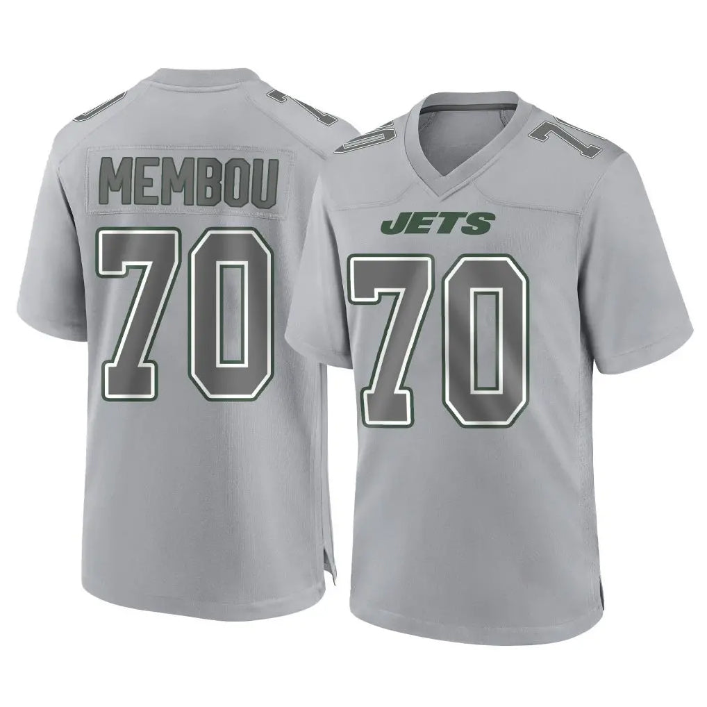 Rebec NY.Jets #70 Armand Membou Player Gray Limited Atmosphere Fashion Home Game Stitched Jerseys