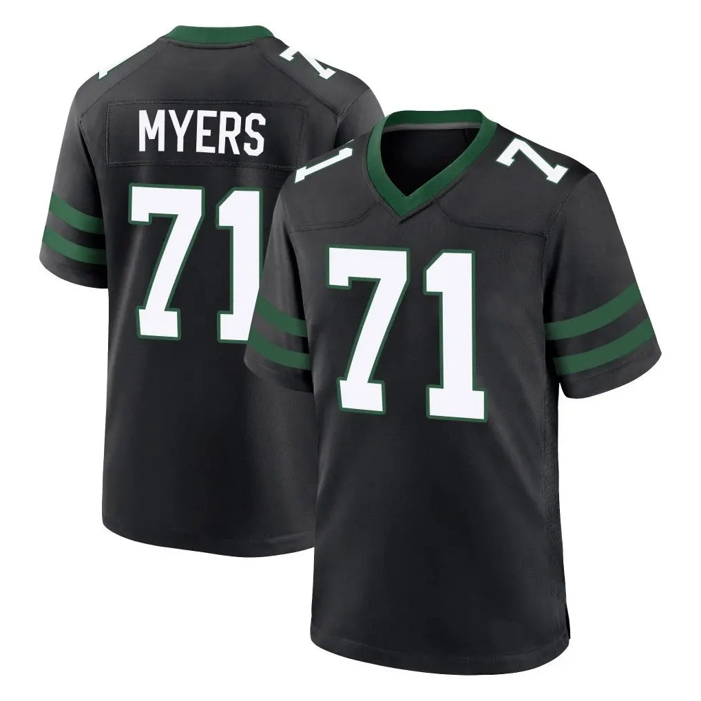 Rebec NY.Jets #71 Josh Myers Player Black Legacy Home Game Stitched Jerseys