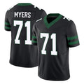 Rebec NY.Jets #71 Josh Myers Player Black Limited Legacy Vapor F.U.S.E. Home Game Stitched Jerseys