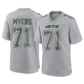 Rebec NY.Jets #71 Josh Myers Player Gray Limited Atmosphere Fashion Home Game Stitched Jerseys