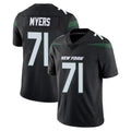 Rebec NY.Jets #71 Josh Myers Player Stealth Black Limited Vapor Home Game Stitched Jerseys